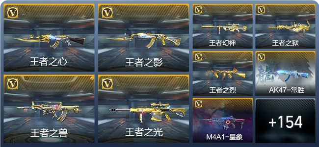 穿越火线：枪战王者V8 15王者武器 234英雄武器 46英雄角色 386万化 新锐