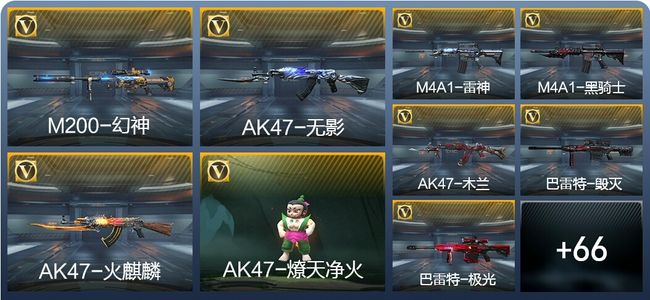 穿越火线：枪战王者V1 1王者武器 85英雄武器 123万化 精英