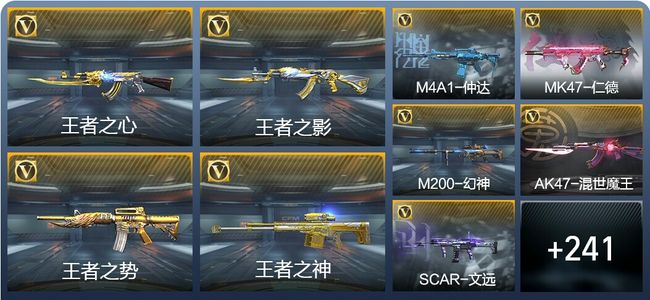 穿越火线：枪战王者V8 21王者武器 282英雄武器 2123万化 新锐