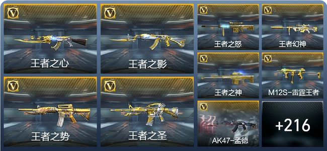 穿越火线：枪战王者V8 18王者武器 267英雄武器 503万化 枪圣SSS