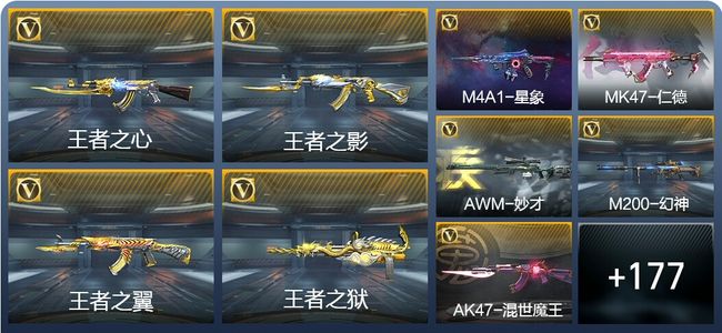 穿越火线：枪战王者V8 9王者武器 217英雄武器 43英雄角色 387万化 枪王S