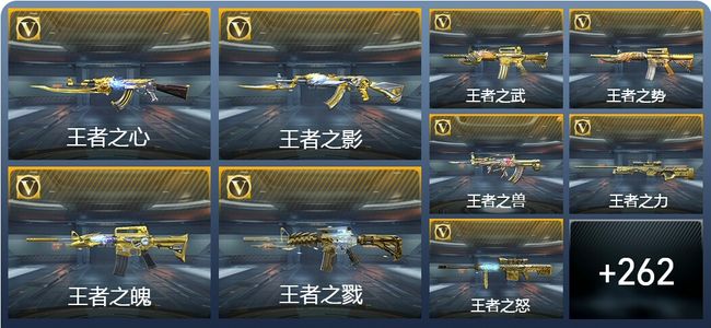 穿越火线：枪战王者V10 43王者武器 294英雄武器 57英雄角色 547万化 专家S