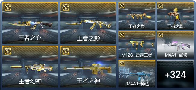 穿越火线：枪战王者V8 33王者武器 374英雄武器 806万化 精英