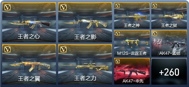 穿越火线：枪战王者V8 20王者武器 305英雄武器 419万化 精英