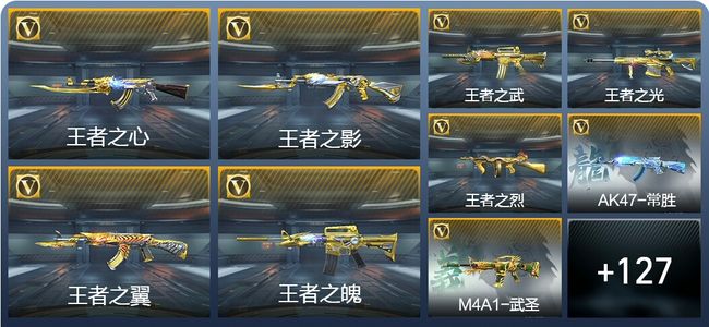 穿越火线：枪战王者V9 17王者武器 144英雄武器 新锐