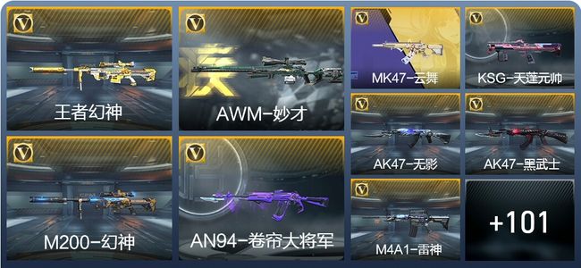 穿越火线：枪战王者V6 3王者武器 121英雄武器 192万化 枪圣