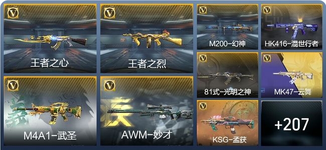 穿越火线：枪战王者V7 3王者武器 248英雄武器 3123万化 新锐