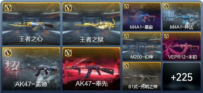 穿越火线：枪战王者V8 9王者武器 266英雄武器 455万化 枪圣