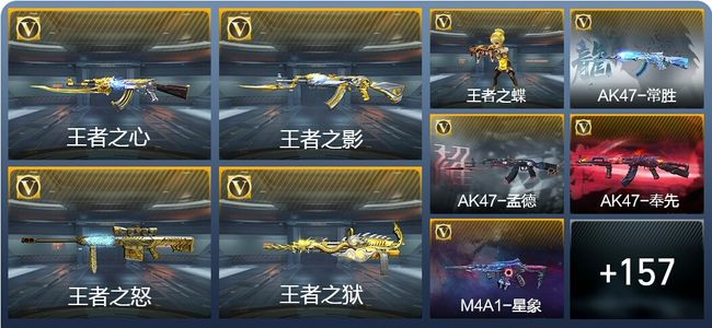 穿越火线：枪战王者V8 13王者武器 196英雄武器 123万化 专家