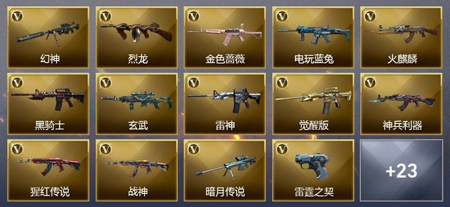 穿越火线（CF）39V武器 1V角色 7皮肤 可排位 新锐