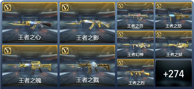 穿越火线：枪战王者V9 34王者武器 301英雄武器 480万化 枪皇SSS