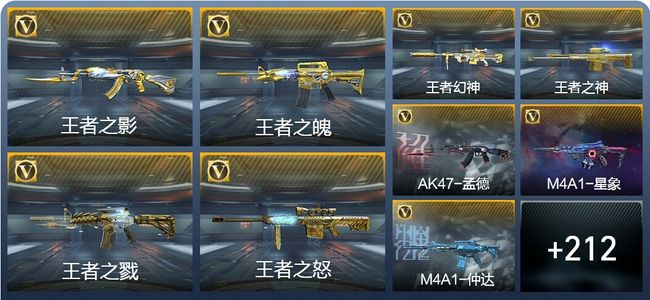 穿越火线：枪战王者V9 22王者武器 259英雄武器 585万化 新锐