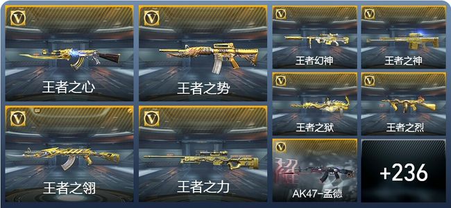 穿越火线：枪战王者V9 29王者武器 271英雄武器 483万化 新锐