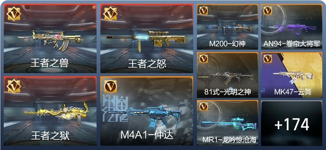 穿越火线：枪战王者V6 5王者 207英雄武器 398万化 精英