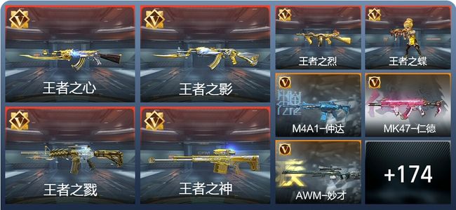 穿越火线：枪战王者V8 11王者 207英雄武器 261万化 精英