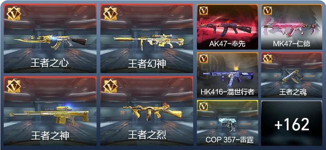 穿越火线：枪战王者V7 18王者 184英雄武器 3123万化 新锐