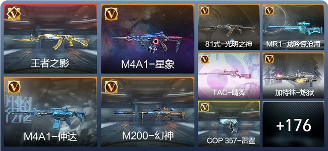 穿越火线：枪战王者V6 12王者 206英雄武器 1万化 精英