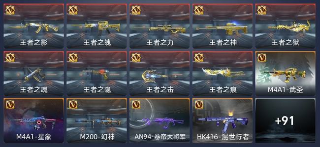 穿越火线：枪战王者V8 45英雄角色 563万化 枪皇SS