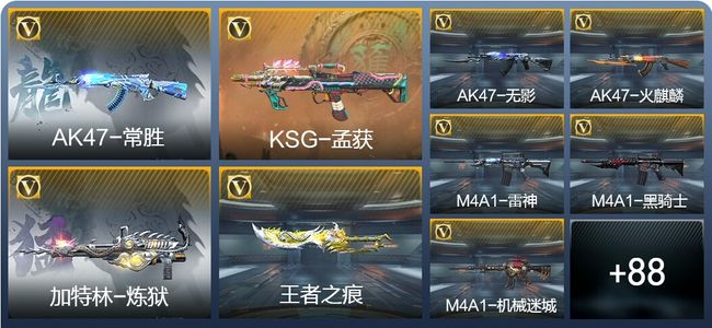 穿越火线：枪战王者V5 3王者武器 107英雄武器 193万化 枪王S