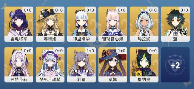 原神16黄 15角色黄 1武器黄 13五星角色 1五星武器 女主 56级