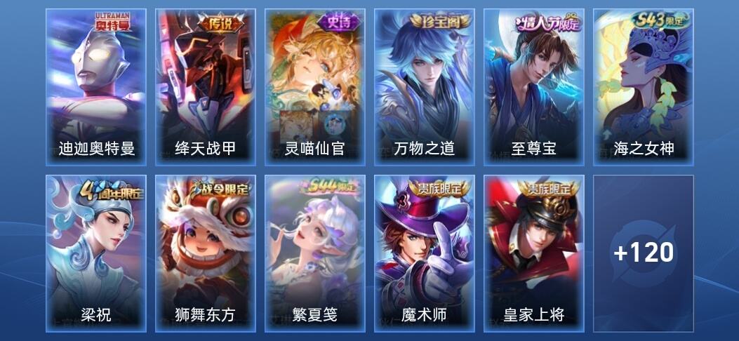 王者荣耀V6 1传说 36史诗 131皮肤 至尊星耀III