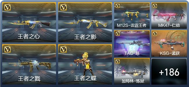 穿越火线：枪战王者14王者武器 195英雄武器 7英雄角色 355万化 大师S