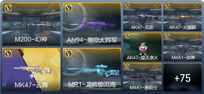 穿越火线：枪战王者V1 1王者武器 86英雄武器 2英雄角色 152万化 枪王SSS