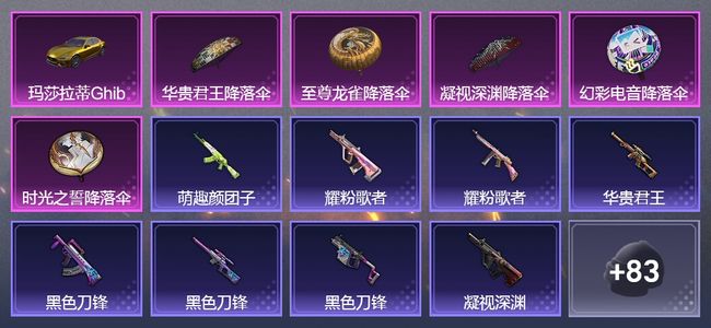 和平精英1载具 42枪皮 49套装 20568热力