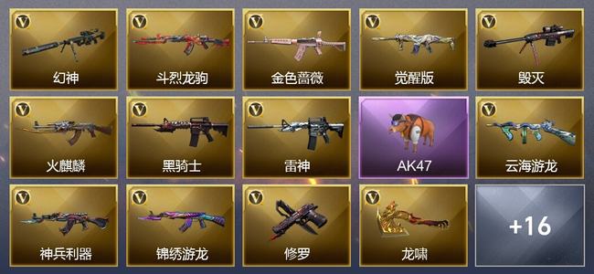穿越火线（CF）20V武器 16皮肤 可排位 传奇