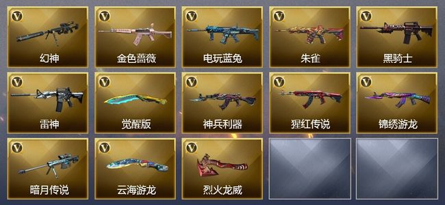 穿越火线（CF）13V武器 7皮肤 可排位 传奇