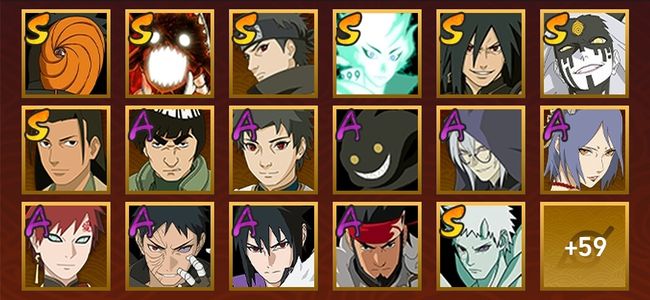 火影忍者V12 20S忍 56A忍 211忍 2453S碎片 23通灵 900W战力 前500名 暗部