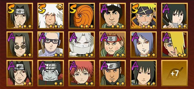 火影忍者V10 4S忍 20A忍 86忍 774S碎片 17通灵 300W战力 前500名 中忍