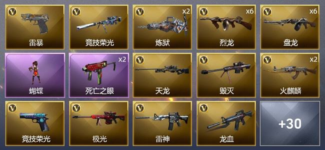 穿越火线（CF）58V武器 2V角色 14皮肤 可排位 新锐