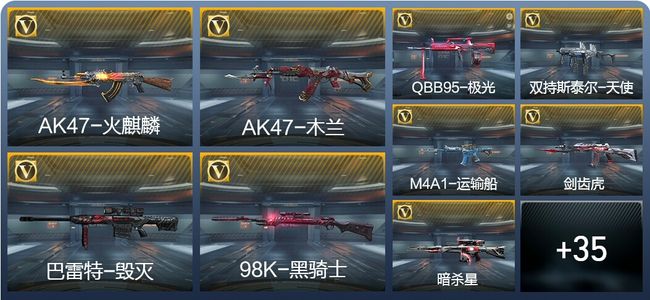 穿越火线：枪战王者1王者武器 44英雄武器 2英雄角色 56万化 专家S