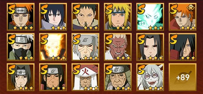 火影忍者V15 32S忍 74A忍 279忍 3900S碎片 19通灵 1000W战力 前500名 下忍