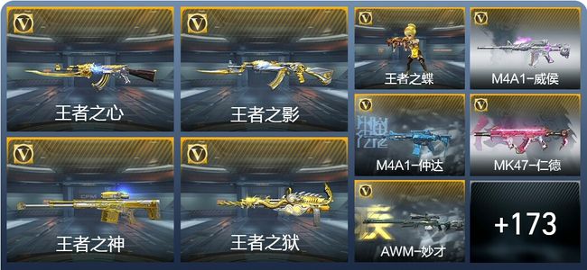 穿越火线：枪战王者V5 13王者武器 206英雄武器 7英雄角色 123万化 大师