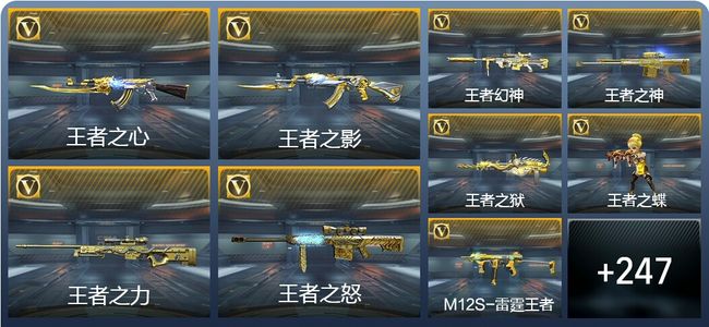 穿越火线：枪战王者V8 36王者武器 277英雄武器 11英雄角色 486万化 枪王