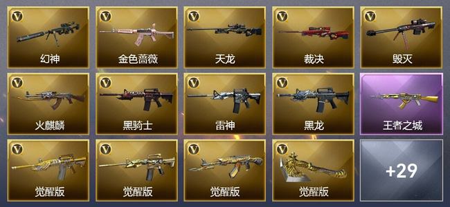 穿越火线（CF）1王者武器 41V武器 19皮肤 可排位 传奇