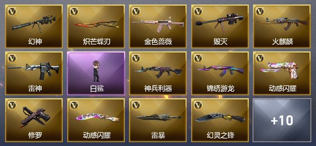 穿越火线（CF）25V武器 9皮肤 可排位 枪王