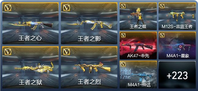 穿越火线：枪战王者V7 20王者武器 260英雄武器 8英雄角色 400万化 枪皇S