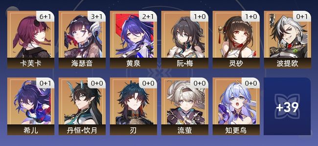 崩坏：星穹铁道79黄 54角色黄 25光锥黄 28五星角色 11五星光锥 70级 女主