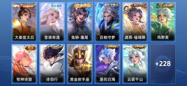 王者荣耀【苹果版】V7 1典藏 1无双 7传说 65史诗 240皮肤 传奇王者