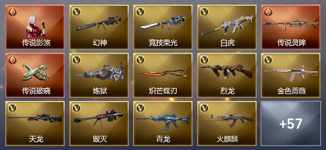 穿越火线（CF）13王者武器 2炫金武器 可排位 宗师