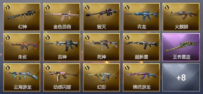 穿越火线（CF）1王者武器 19V武器 3V角色 可排位