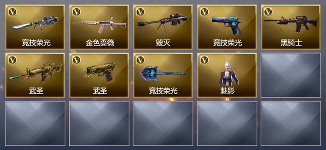 穿越火线（CF）8V武器 1V角色 可排位