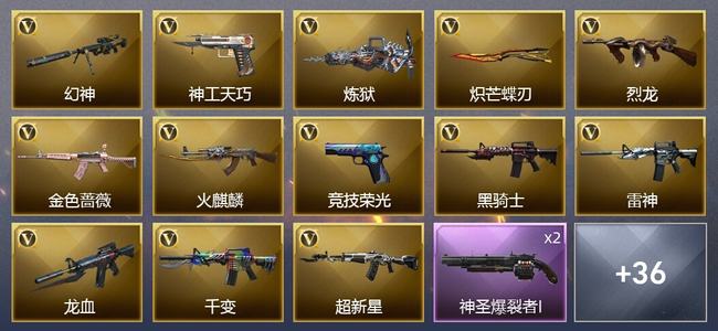 穿越火线（CF）39V武器 4V角色 16皮肤 可排位 新锐
