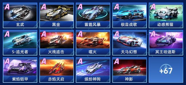 QQ飞车手游V8 21永久A车 81永久赛车 33宠物 男号 铂金
