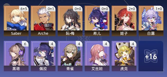 崩坏：星穹铁道27黄 15角色黄 12光锥黄 6五星角色 4五星光锥 68级 女主