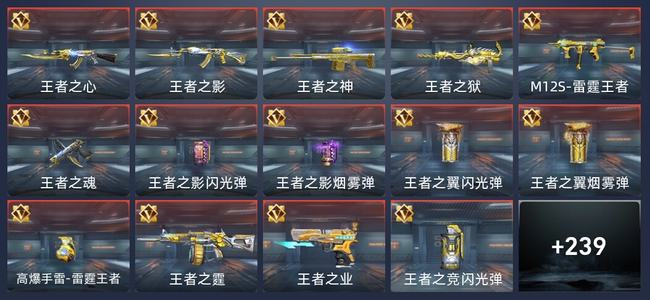 穿越火线：枪战王者V7 19王者 243英雄武器 10英雄角色 422万化 新锐