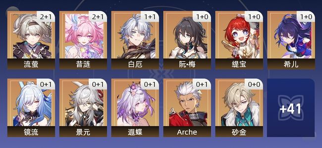 崩坏：星穹铁道83黄 54角色黄 29光锥黄 30五星角色 17五星光锥 70级 女主